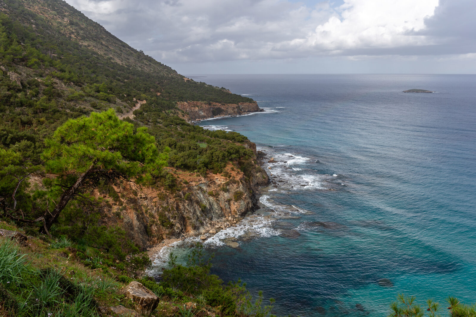 Rocky coast of the Akamas Peninsula, Cyprus